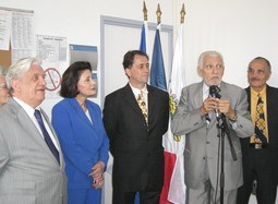 Discours de Monsieur PERRISSOL ancien maire de Beuil pendant l'exposition consacrée à Raiberti lors de la journée Chevalets